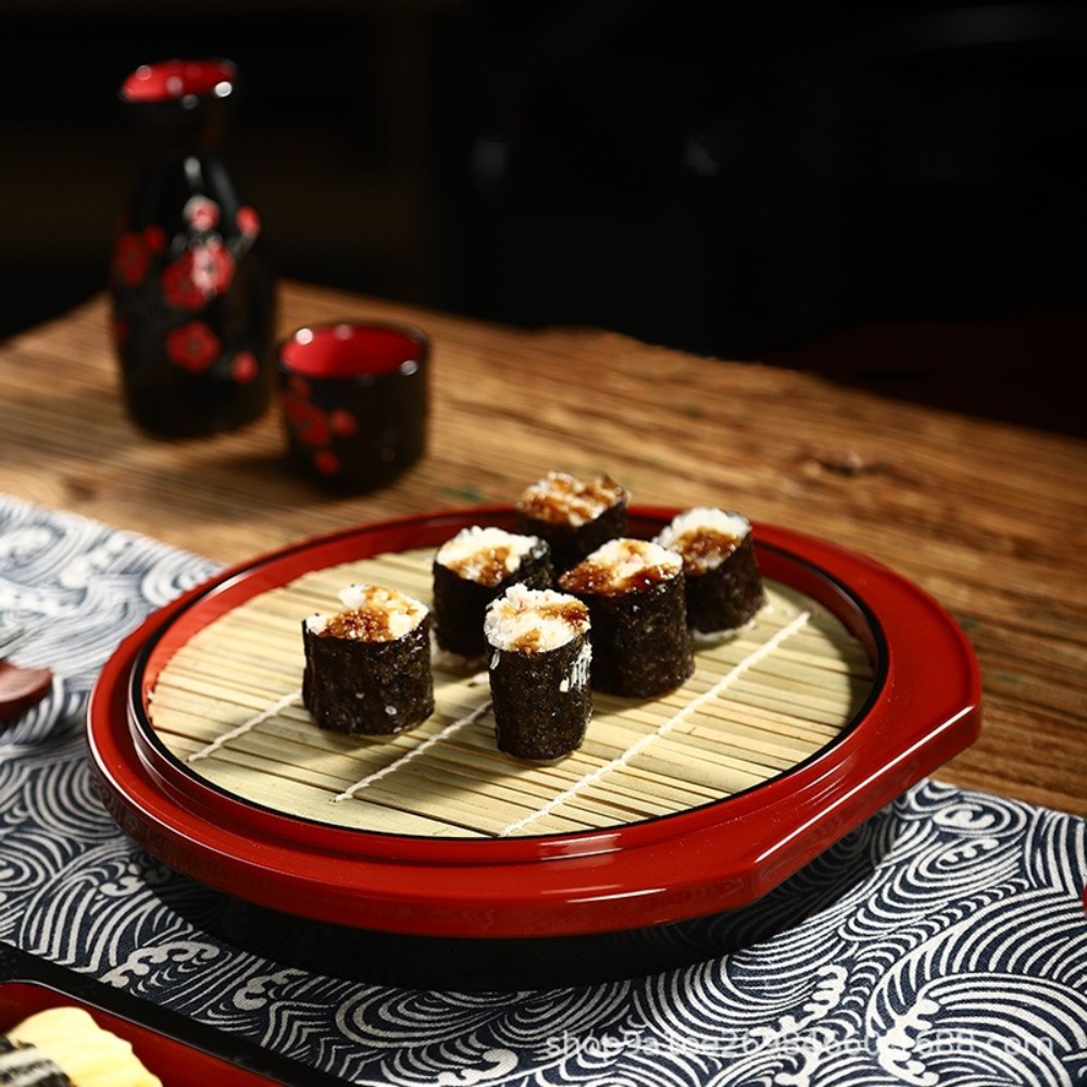 Japanese Style Cold Noodle Dis - огляд і ціна Sushi Mat Bamboo