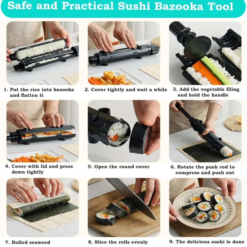 Sushi Making Kit,Bamboo Sushi  - огляд і ціна Sushi Mat Bamboo