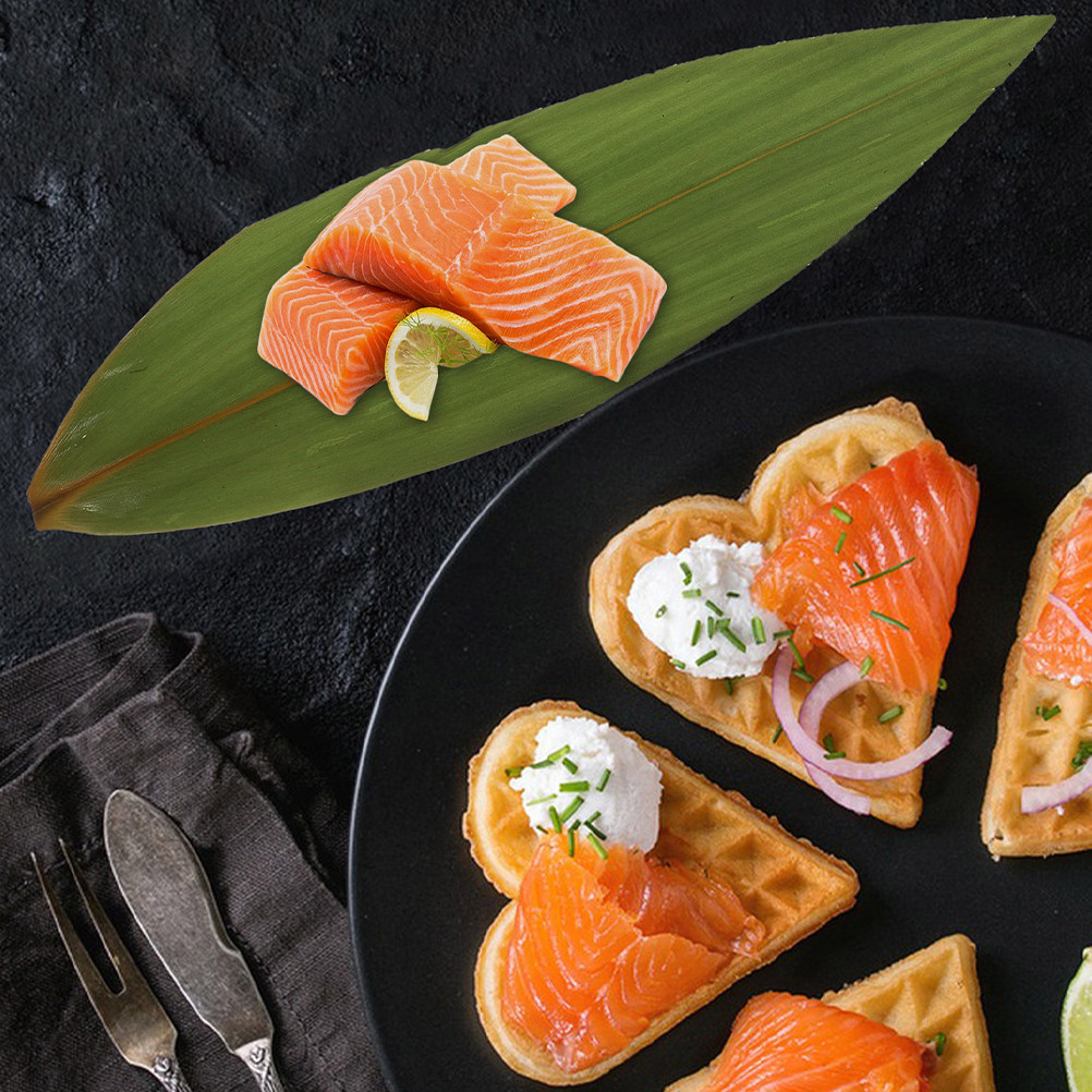 200Pcs Bamboo Leaves for Sushi - огляд і ціна Sushi Mat Bamboo