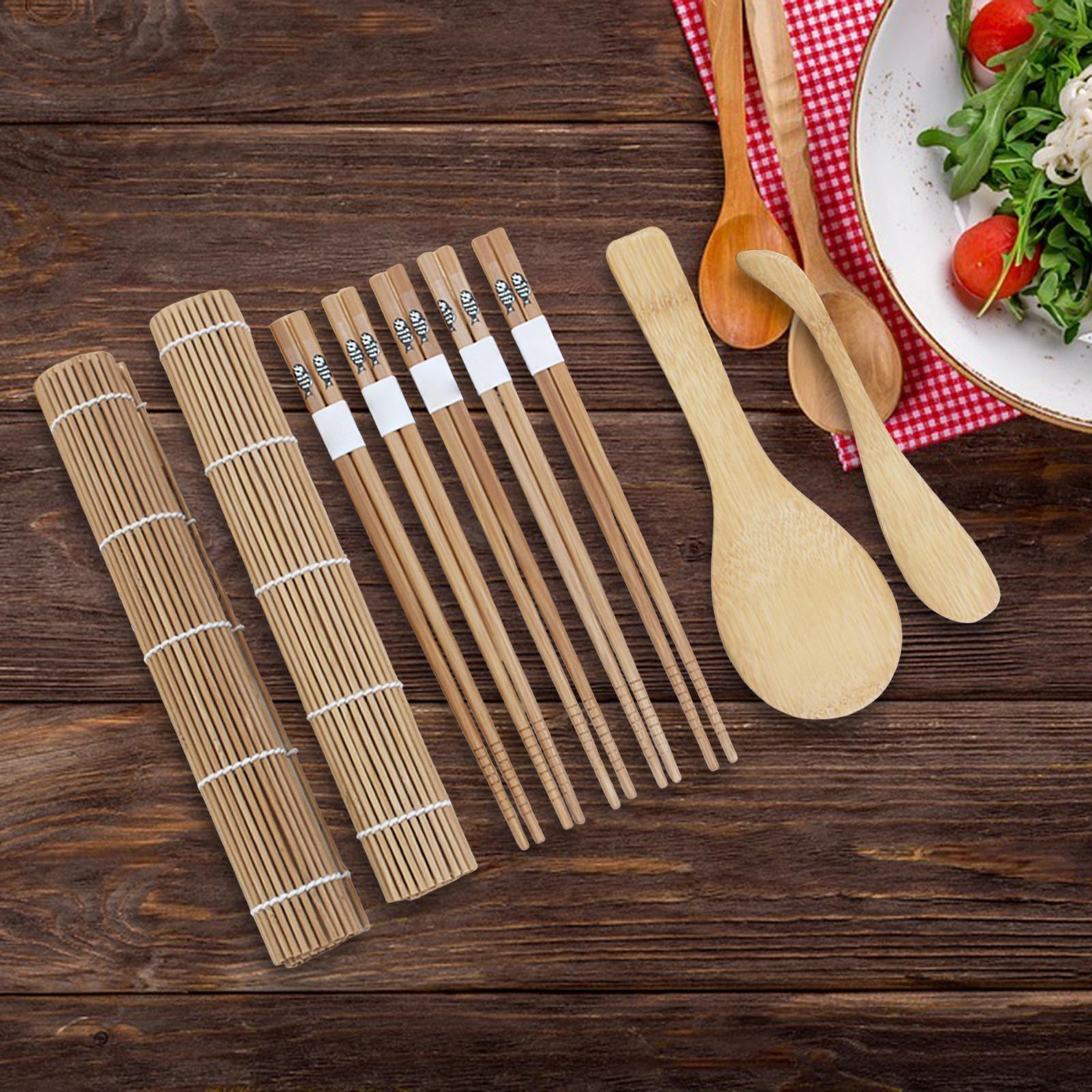 9 Pieces Sushi Making Set Bamb - огляд і ціна Sushi Mat Bamboo